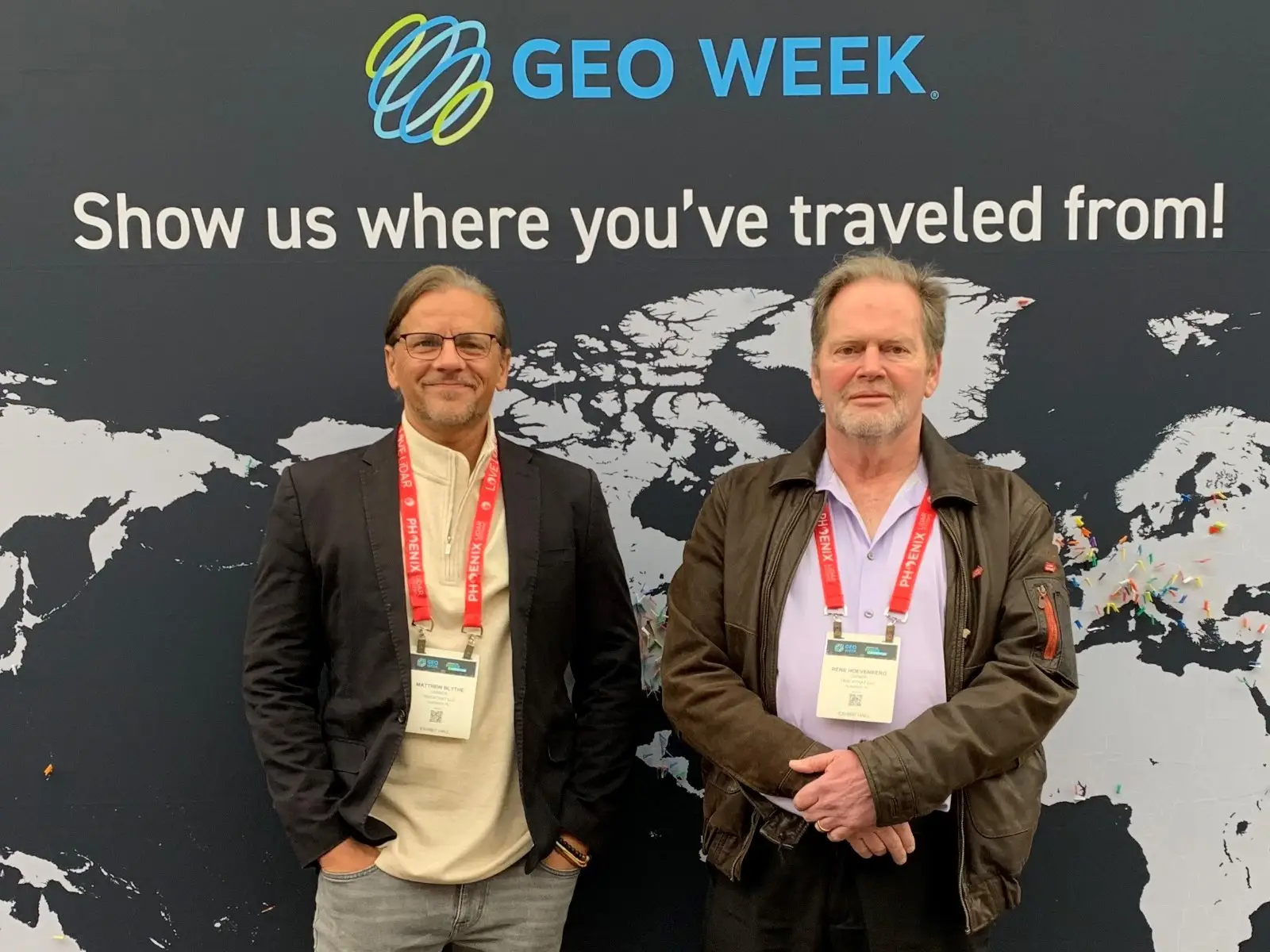 Matthew Blythe and René Hoevenberg, co-owners of TrackThat LLC.